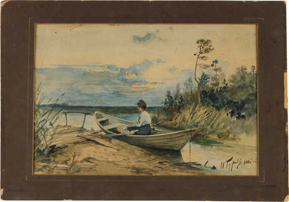 Гурьев Иван Петрович.  В лодке